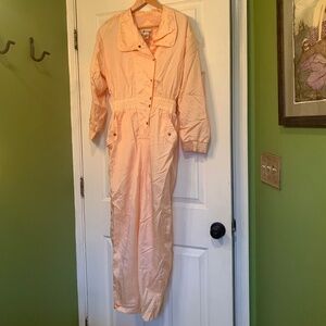 Peach Vintage 80s Winbreaker Jumpsuit